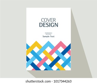 Book cover design. Annual report layout. Brochure, catalog. Business vector template. Simple Flyer promotion. magazine, Presentation cover. Abstract Vector illustration.