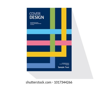 Book cover design. Annual report layout. Brochure, catalog. Business vector template. Simple Flyer promotion. magazine, Presentation cover. Abstract Vector illustration.