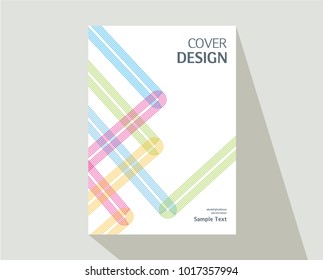 Book cover design. Annual report layout. Brochure, catalog. Business vector template. Simple Flyer promotion. magazine, Presentation cover. Abstract Vector illustration.