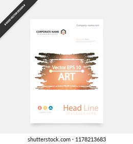 	
Book cover design annual report, magazine, flyer in A4. Business vector set. Brochure title sheet. Abstract composition with geometric shapes and image. Blue. Minimalistic style. Template layout.