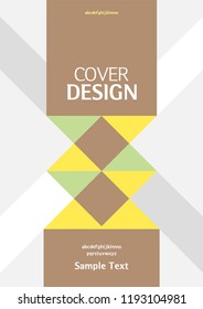 Book cover design. Annual report layout. Brochure, catalog. Business vector template. Simple Flyer promotion. magazine, Presentation cover. Abstract Vector illustration.