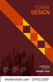 Book cover design. Annual report layout. Brochure, catalog. Business vector template. Simple Flyer promotion. magazine, Presentation cover. Abstract Vector illustration.
