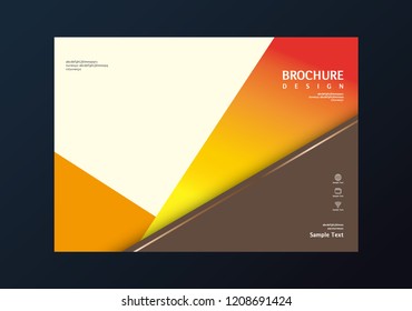 Book cover design. Annual report layout. Brochure, catalog. Business vector template. Simple Flyer promotion. magazine, Presentation cover. Abstract Vector illustration.