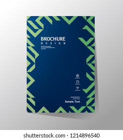 Book cover design. Annual report layout. Brochure, catalog. Business vector template. Simple Flyer promotion. magazine, Presentation cover. Abstract Vector illustration.