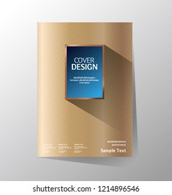 Book cover design. Annual report layout. Brochure, catalog. Business vector template. Simple Flyer promotion. magazine, Presentation cover. Abstract Vector illustration.