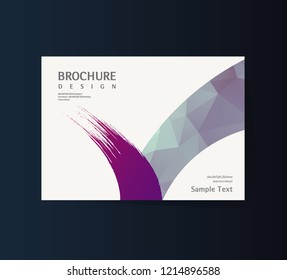 Book cover design. Annual report layout. Brochure, catalog. Business vector template. Simple Flyer promotion. magazine, Presentation cover. Abstract Vector illustration. check. mark.