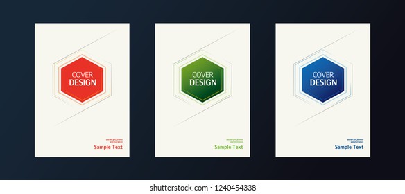 Book cover design. Annual report layout. Brochure, catalog. Business vector template. Simple Flyer promotion. magazine, Presentation cover. Abstract Vector illustration.