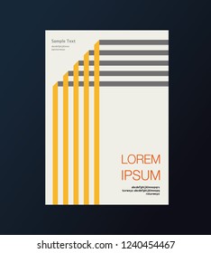 Book cover design. Annual report layout. Brochure, catalog. Business vector template. Simple Flyer promotion. magazine, Presentation cover. Abstract Vector illustration.
