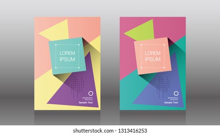 Book cover design. Annual report layout. Brochure, catalog. Business vector template. Simple Flyer promotion. magazine, Presentation cover. Abstract Vector illustration.