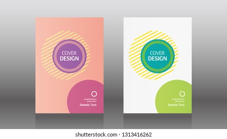 Book cover design. Annual report layout. Brochure, catalog. Business vector template. Simple Flyer promotion. magazine, Presentation cover. Abstract Vector illustration.