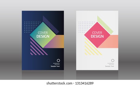 Book cover design. Annual report layout. Brochure, catalog. Business vector template. Simple Flyer promotion. magazine, Presentation cover. Abstract Vector illustration.