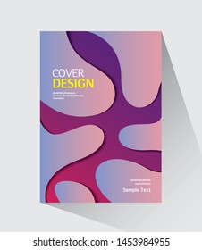 Book cover design. Annual report layout. Brochure, catalog. Business vector template. Simple Flyer promotion. magazine, Presentation cover. Design Elements. Abstract Vector illustration.