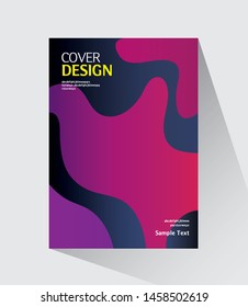 Book cover design. Annual report layout. Brochure, catalog. Business vector template. Simple banner. magazine, Presentation cover. Design Elements. Abstract Vector illustration.