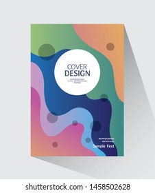 Book cover design. Annual report layout. Brochure, catalog. Business vector template. Simple banner. magazine, Presentation cover. Design Elements. Abstract Vector illustration.