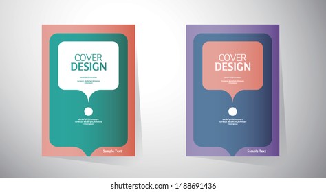 Book cover design. Annual report layout. Brochure, catalog. Business vector template. Simple Flyer promotion. magazine, Banner. Design Elements. Abstract Vector illustration.