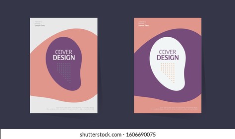 Book cover design. Annual report layout. Brochure, catalog. Business vector template. Simple Flyer promotion. magazine, Banner. Design Elements. Abstract Vector illustration.