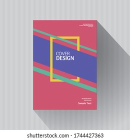 book cover design. Annual report layout. Brochure, catalog. Business vector template. Simple Flyer promotion. magazine, Banner. Design Elements. Abstract Vector illustration.