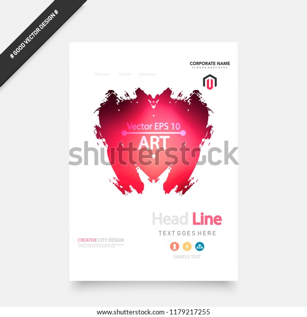 	\
Book cover design annual report, magazine,\
flyer in A4. Business vector set. Brochure title sheet. Abstract\
composition with geometric shapes and image. Blue. Minimalistic\
style. Template\
layout.