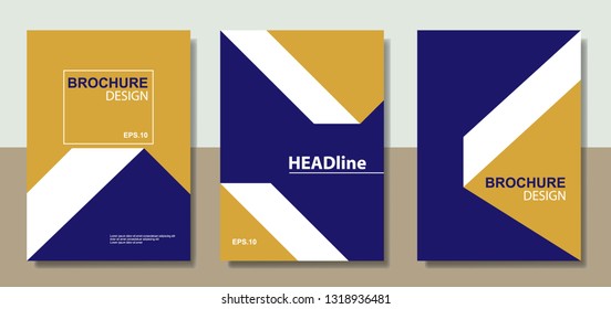 Book cover design for business. Annual report layout. Brochure template. magazine. presentation cover. vector illustration