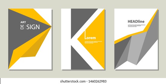 Book cover design for business. Annual report layout. Brochure template. magazine. presentation cover. vector illustration