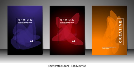 Book cover design for business. Annual report layout. Brochure template. magazine. presentation cover. vector illustration