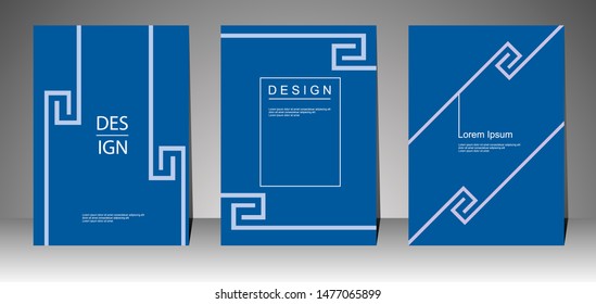 Book cover design for business. Annual report layout. Brochure template. magazine. presentation cover. vector illustration
