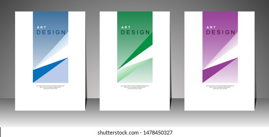 Book cover design for business. Annual report layout. Brochure template. magazine. presentation cover. vector illustration