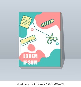 Book Cover Design for children's textbooks. Education cover book design.