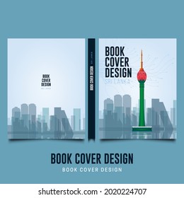 Book cover design, Colombo, Sri Lanka,  Poster, Banner, Flyer design Vector illustration, Skyline