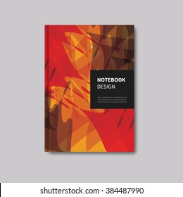 book cover design for flyer, notebook, scrapbook, business, marketing leaflet / brochure abstract design template