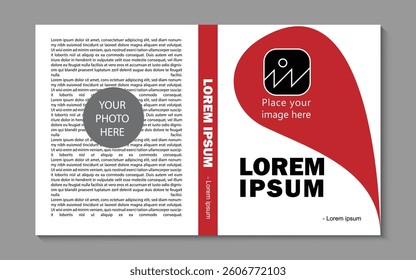 Book cover design, fully editable by illustrator and mockup