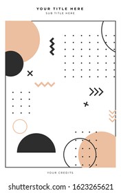 BOOK COVER DESIGN WITH GEOMETRIC SHAPE