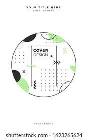 BOOK COVER DESIGN WITH GEOMETRIC SHAPE