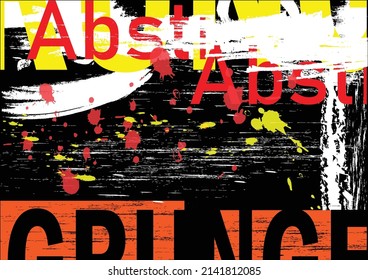book cover design grunge brush