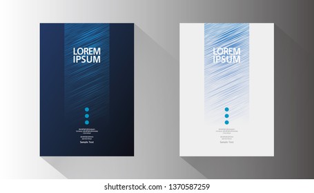 Book cover design. hand drawn striped pattern. Annual report layout. Brochure, catalog. Business vector template. Design Elements. Abstract Vector illustration.