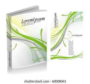 book cover design isolated over colorful background, vector illustration.