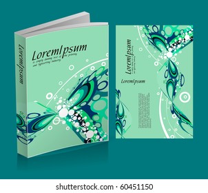 book cover design isolated over colorful background, vector illustration.
