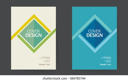 Book cover design layout. Annual report vector template in A4 size. Brochure design. business catalog. Simple pattern. Flyer promotion. magazine, Presentation cover. Abstract Vector illustration.