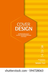 Book cover design layout. Annual report vector template in A4 size. Brochure design. business catalog. Simple pattern. Flyer promotion. magazine, Presentation cover. Abstract Vector illustration.