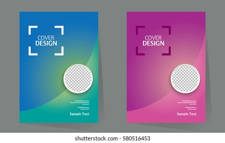 Book Cover design layout. Brochure design. Annual report vector template in A4 size. business catalog. Simple pattern. Flyer promotion. magazine, Presentation cover. Abstract Vector illustration.