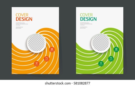 Book Cover design layout. Brochure design. Annual report vector template in A4 size. business catalog. Simple pattern. Flyer promotion. magazine, Presentation cover. Abstract Vector illustration.