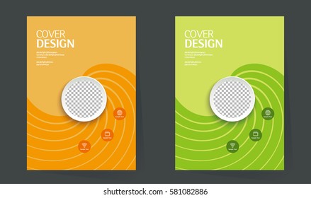 Book Cover design layout. Brochure design. Annual report vector template in A4 size. business catalog. Simple pattern. Flyer promotion. magazine, Presentation cover. Abstract Vector illustration.
