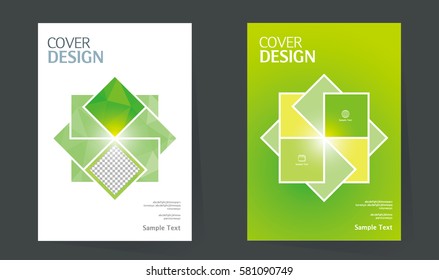 Book Cover design layout. Brochure design. Annual report vector template in A4 size. business catalog. Simple pattern. Flyer promotion. magazine, Presentation cover. Abstract Vector illustration.