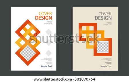 Book Cover design layout. Brochure design. Annual report vector template in A4 size. business catalog. Simple pattern. Flyer promotion. magazine, Presentation cover. Abstract Vector illustration.