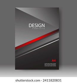 Book cover design luxury modern style. for Brochure template, Poster, Annual report, catalog, Simple Flyer promotion, magazine. Vector illustration