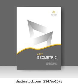 Book cover design modern in A4. Annual report, Brochure template, Flyer, poster, magazine. Vector illustration