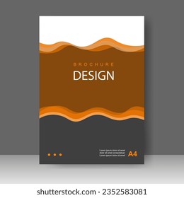 Book cover design modern in A4. Annual report. Brochure template, Poster. Simple Flyer promotion. magazine. Vector illustration