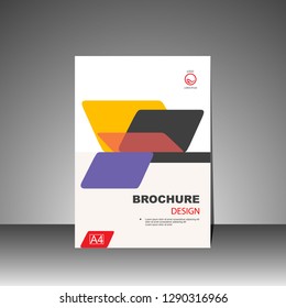 Book cover design modern. Annual report. Brochure template, catalog. Simple Flyer promotion. magazine. Vector illustration