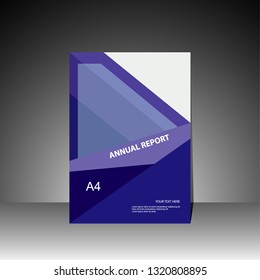 Book cover design modern. Annual report. Brochure template, catalog. Simple Flyer promotion. magazine. Vector illustration