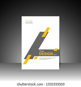 Book cover design modern. Annual report. Brochure template, catalog. Simple Flyer promotion. magazine. Vector illustration